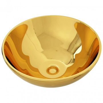 Chiuvetă, auriu, 32,5 x 14 cm, ceramică - Img 2