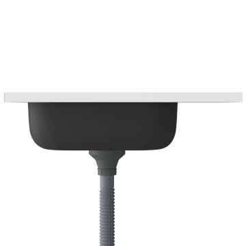 Chiuvetă bucătărie cu scurgător, argintiu 600x500x155 mm oțel - Img 5