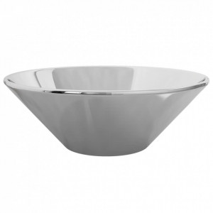Chiuvetă de baie, argintiu, 42 x 14 cm, ceramică - Img 3