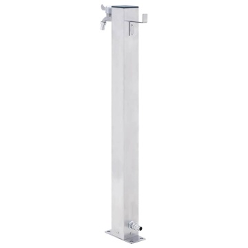 Coloană de apă de grădină, 60 cm, oțel inoxidabil, pătrat - Img 4