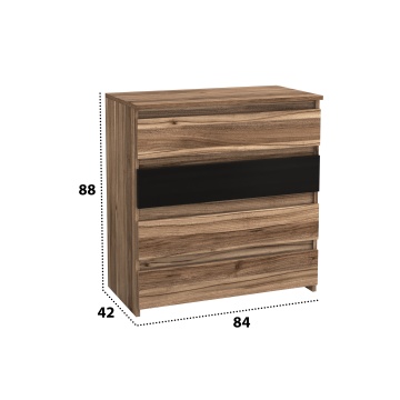 Comoda Omega, Nuc Lyon, 84x42x88 cm - Img 4