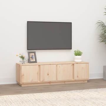 Comodă TV, 140x40x40 cm, lemn masiv de pin - Img 1