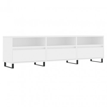 Comodă TV, alb, 150x30x44,5 cm, lemn prelucrat - Img 2