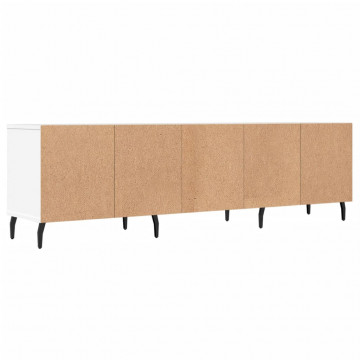Comodă TV, alb, 150x30x44,5 cm, lemn prelucrat - Img 7