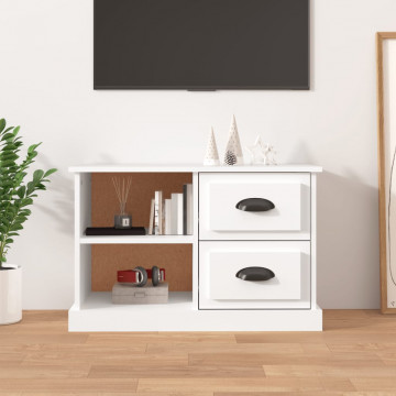 Comodă TV, alb, 73x35,5x47,5 cm, lemn prelucrat - Img 1