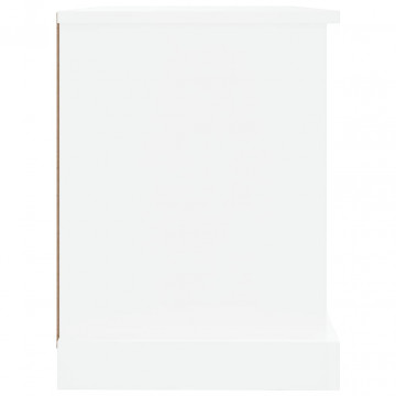 Comodă TV, alb, 73x35,5x47,5 cm, lemn prelucrat - Img 7