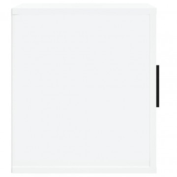 Comodă TV, alb extralucios, 100x35x40 cm, lemn prelucrat - Img 5