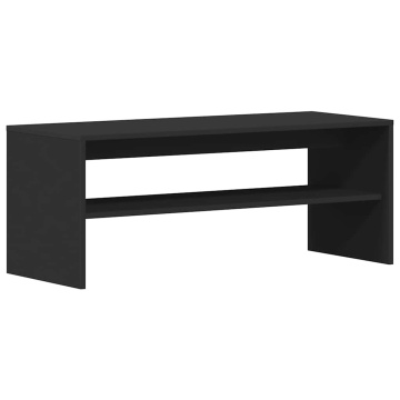 Comodă TV, negru, 100 x 40 x 40 cm, PAL - Img 6