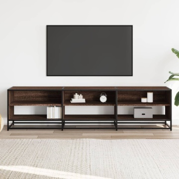 Comodă TV, stejar maro, 180x40x46 cm, lemn prelucrat - Img 3