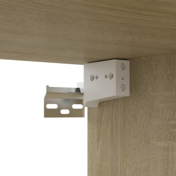 Comodă TV, stejar Sonoma, 80 x 30 x 30 cm, lemn prelucrat - Img 7