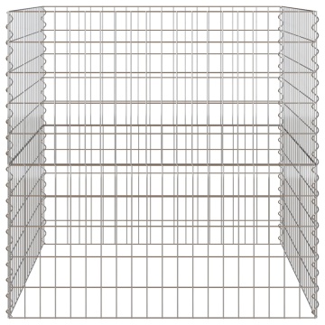 Compostor de grădină 100x100x100 cm din oțel galvanizat, pătrat - Img 4