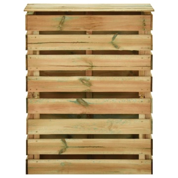 Compostor grădină din șipci 3 buc. 80x50x100 cm lemn pin tratat - Img 4