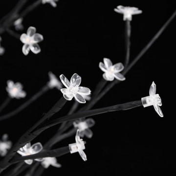 Copac cu flori de cireș cu LED, 368 LED-uri alb calde, 300 cm - Img 8