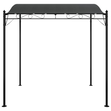 Copertină, antracit, 2x2,3 m, 180 g/m², material textil și oțel - Img 3