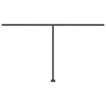 Copertină autonomă retractabilă automat albastru&alb 400x350 cm - Img 6