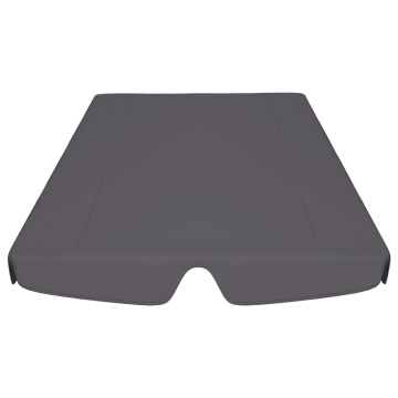 Copertină de rezervă leagăn grădină, antracit, 150/130x105/70cm - Img 4
