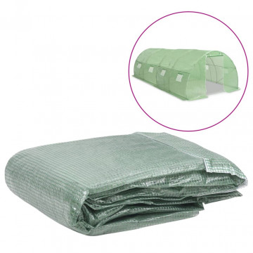 Copertină de rezervă pentru seră (18 m²), verde, 300x600x200 cm - Img 1