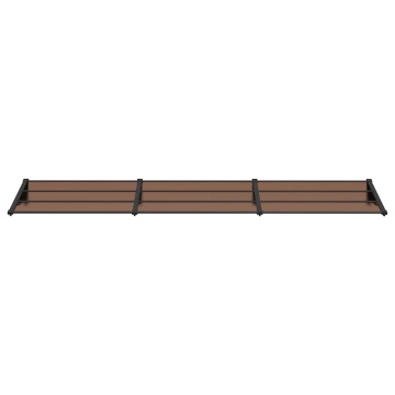 Copertină de ușă, negru, 358,5x90 cm, policarbonat - Img 3