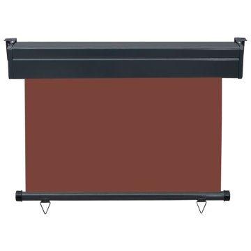 Copertină laterală de balcon, maro, 100 x 250 cm - Img 4