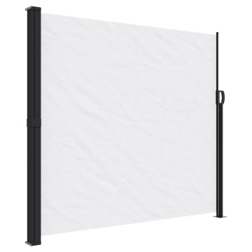 Copertină laterală retractabilă, alb, 180x600 cm - Img 1