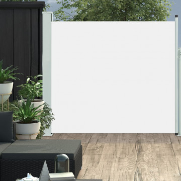 Copertină laterală retractabilă de terasă, crem, 170 x 300 cm - Img 1