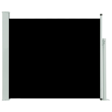 Copertină laterală retractabilă de terasă, negru, 100x300 cm - Img 2