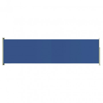 Copertină laterală retractabilă terasă, albastru, 140x500 cm - Img 2