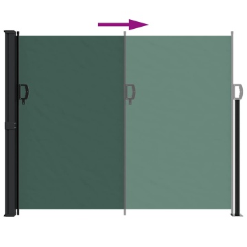 Copertina laterală retractabilă, verde închis, 160x300 cm - Img 8