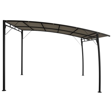 Copertină pavilion de grădină, gri taupe, 3 x 3 x 2,55 m - Img 3