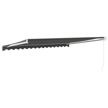 Copertină retractabilă, antracit, 4x3 m, textil și aluminiu - Img 8
