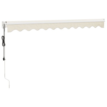 Copertină retractabilă automată, crem, 3x2,5 m - Img 5