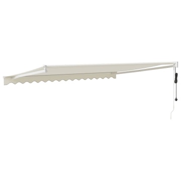 Copertină retractabilă automată, crem, 4x3 m - Img 8