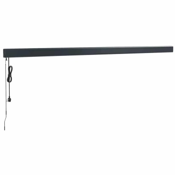 Copertină retractabilă, galben/alb, 5x3 m, textil/aluminiu - Img 5