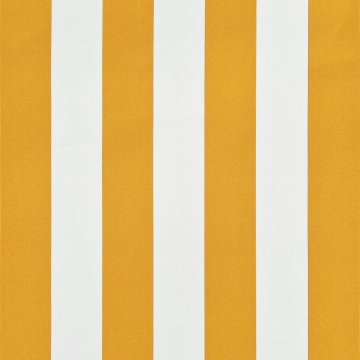 Copertină retractabilă, galben și alb, 200 x 150 cm - Img 6