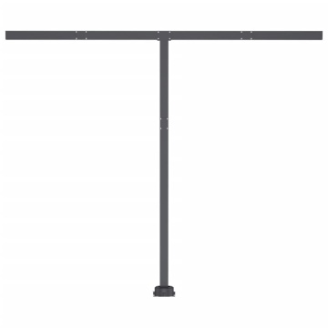 Copertină retractabilă manual cu LED, galben și alb, 350x250 cm - Img 7