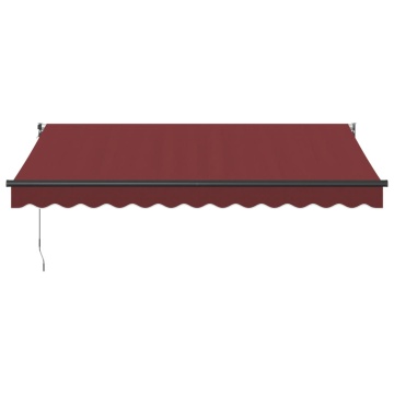 Copertina retractabilă manual, vișiniu, 350x250 cm - Img 3