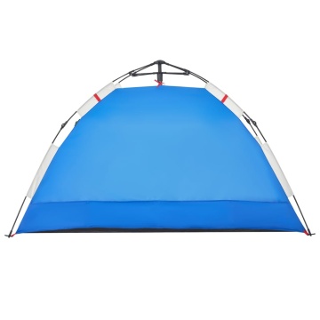 Cort camping 2 persoane albastru azur impermeabil setare rapidă - Img 6