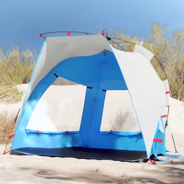 Cort camping 2 persoane albastru azur impermeabil setare rapidă - Img 1