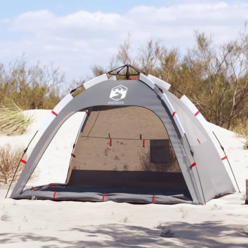 Cort camping 2 persoane gri impermeabil setare rapidă - Img 1