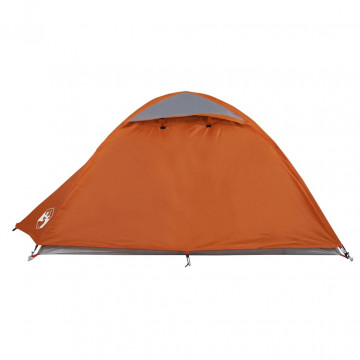 Cort camping 2 persoane gri/portocaliu 254x135x112cm tafta 185T - Img 6