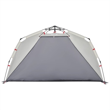 Cort camping 3 persoane gri impermeabil setare rapidă - Img 5