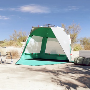 Cort camping 3 persoane verde marin impermeabil setare rapidă - Img 3