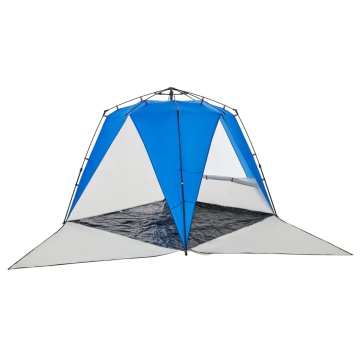 Cort camping 4 persoane albastru azur impermeabil setare rapidă - Img 5
