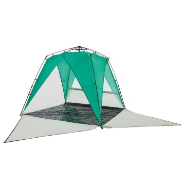 Cort camping 4 persoane verde marin impermeabil setare rapidă - Img 5