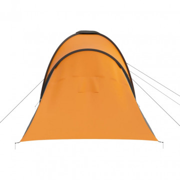 Cort camping, 6 persoane, gri și portocaliu - Img 8