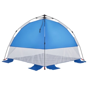 Cort camping, albastru azuriu, impermeabil, setare rapidă - Img 4