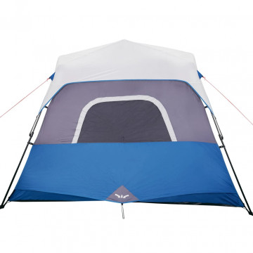 Cort camping cu lumină LED pentru 6 persoane, albastru deschis - Img 7