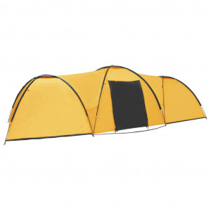 Cort camping tip iglu, 8 persoane, galben, 650 x 240 x 190 cm - Img 8