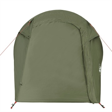 Cort camping tunel pentru 2 persoane verde măsliniu impermeabil - Img 6