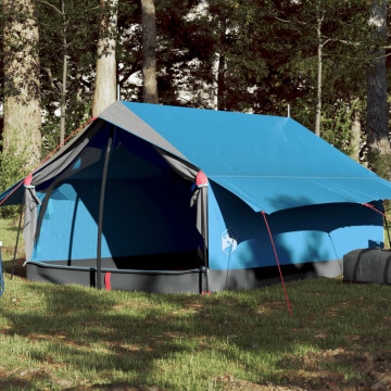 Cort de camping 2 persoane albastru 193x122x96 cm tafta 185T - Img 1